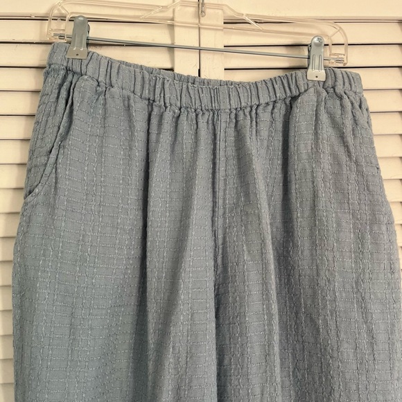 Flax Capris Blue Sz Medium - Picture 4 of 6